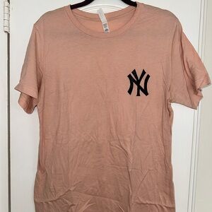 Peach NYY New York Yankees T-Shirt
